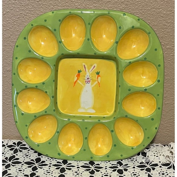 Easter Deviled Egg Plate - Picture 1 of 2